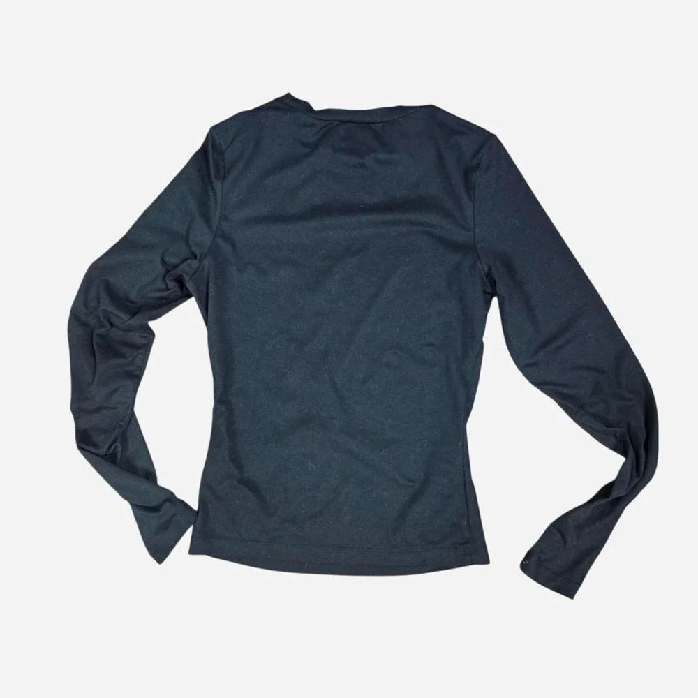 Trendy queen black long sleeve size extra small‎
